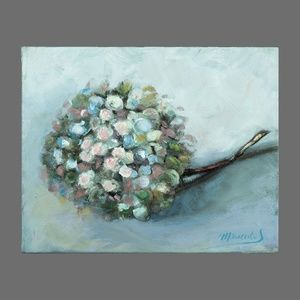 Oil painting  still life "Hydrangée séchée ( dried hydrangea) " 8"x10"